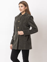 Trendy Dark Olive Coat